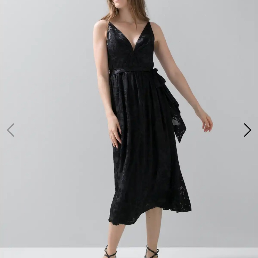Deep V neck burnout dress size 0